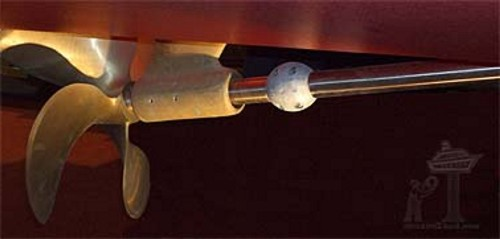 Ánodo de sacrificio en el eje de la hélice