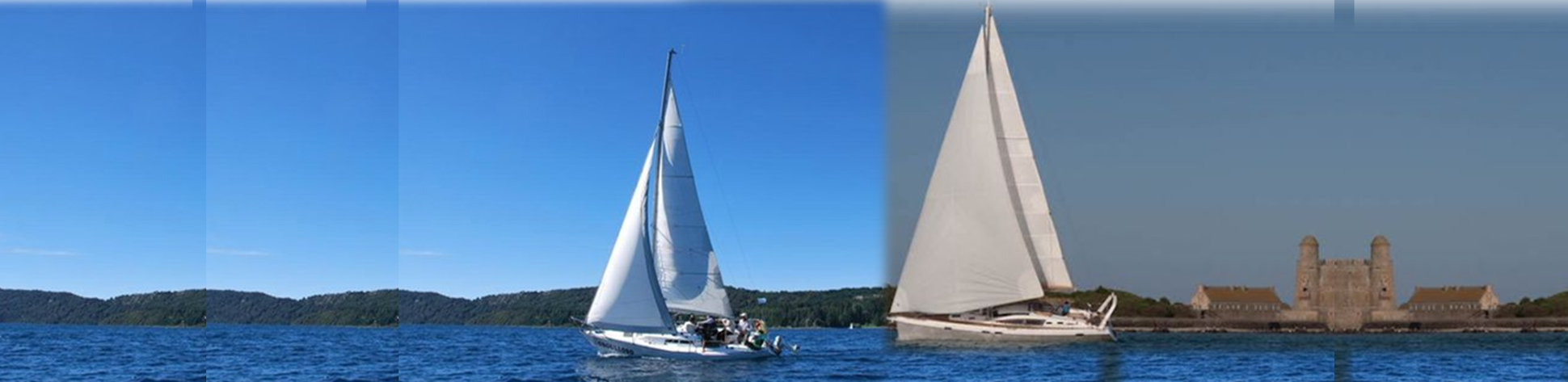 Veleros con aparejo fraccionado y a tope.