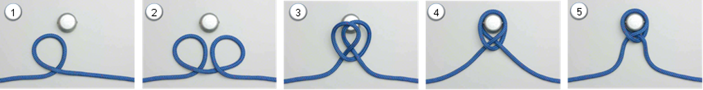 Nudo ballestrinque por seno