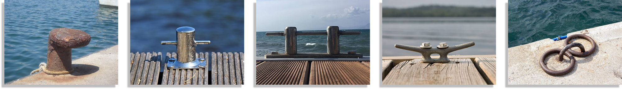 Noray, bita, bolardo, cornamusa y cáncamo con argollas