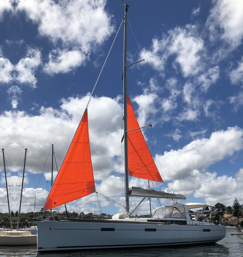 Tormentín y vela mayor de capa