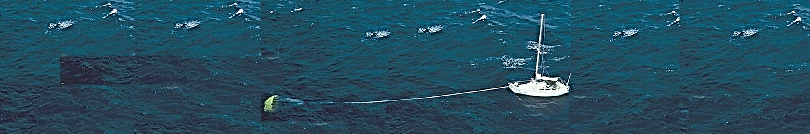 Ancla de mar por proa