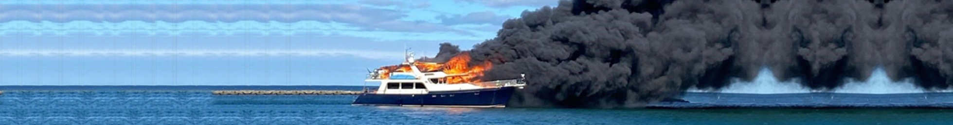 Incendio en una embarcación