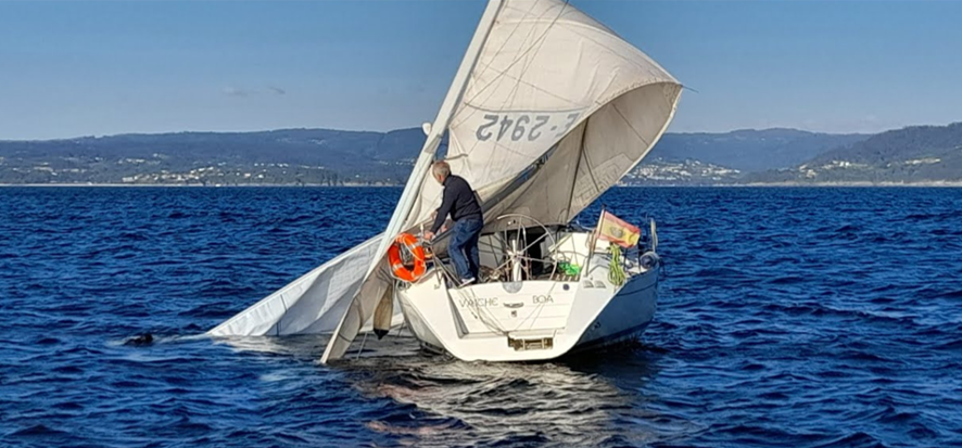 Recuperación del aparejo y las velas