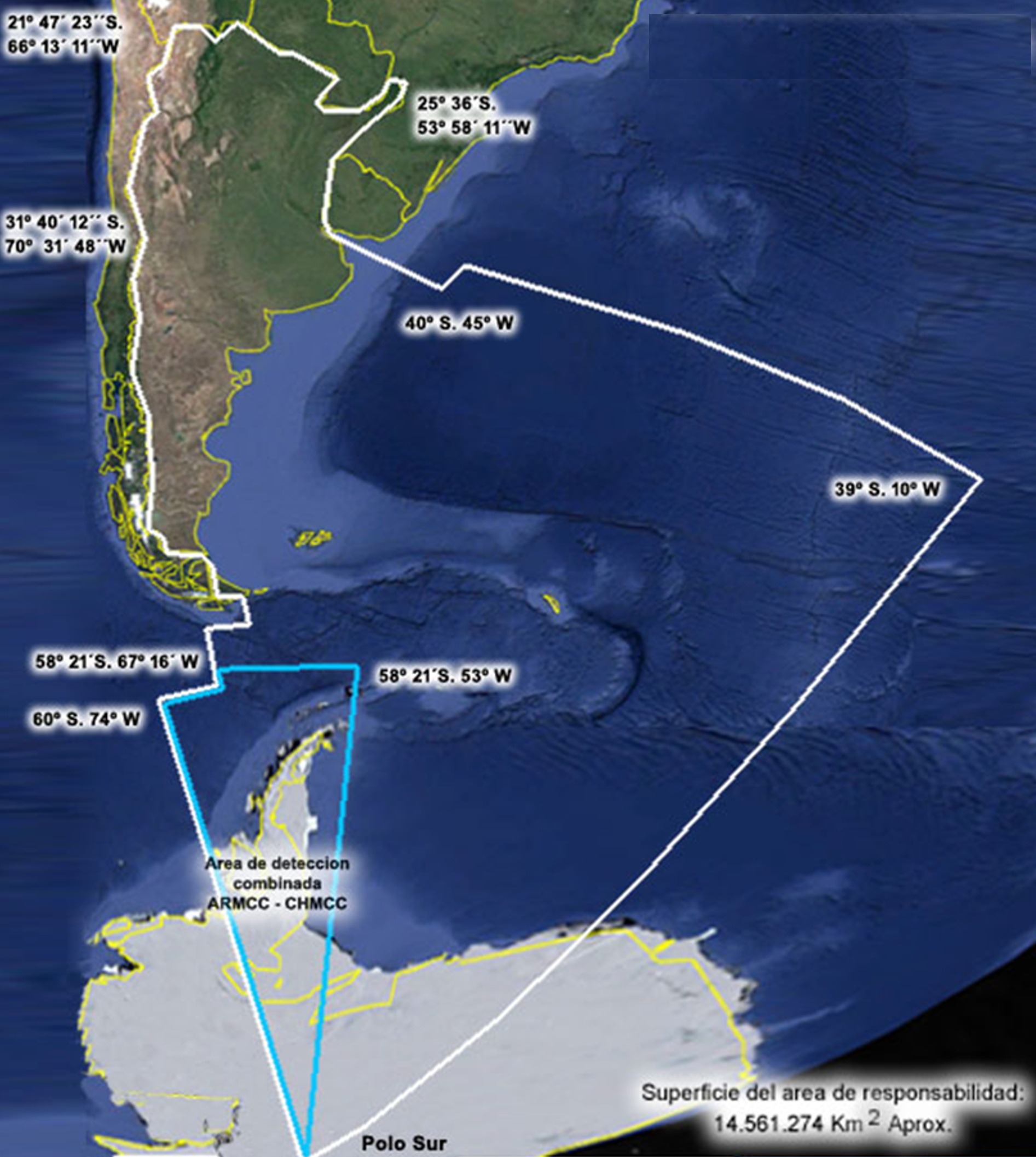 Área de servicio del ARMCC