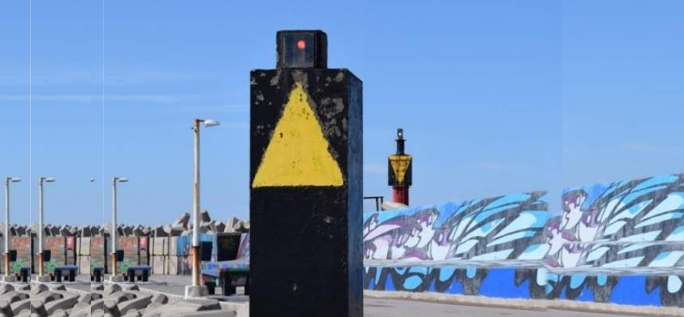 Enfilación de ingreso al Puerto de Quequén