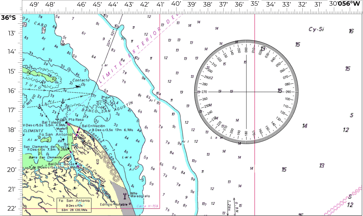 Trazado de marcación verdadera