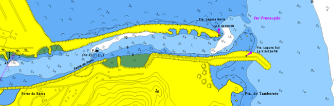 Carta raster acceso a Laguna, en Brasil