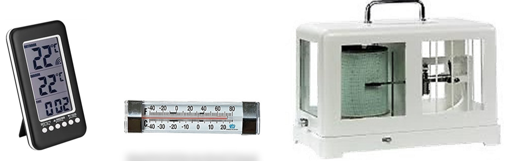 Termómetro y Termógrafo analógicos y digitales