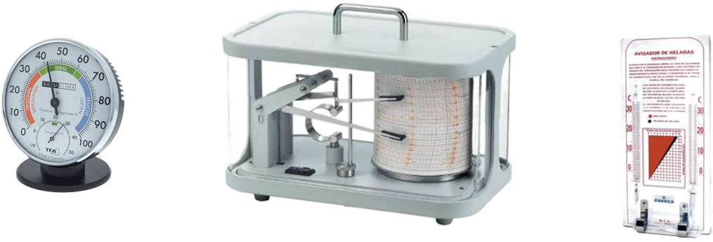 Higrómetro, higrógrafo y psicrómetro