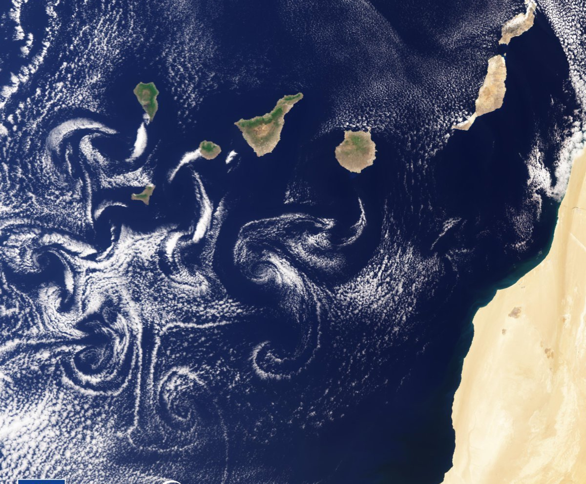 vórtices de von Kármán en islas Canarias