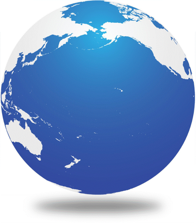 Corrientes de Kuroshio y de California, y Corriente de Australia Oriental