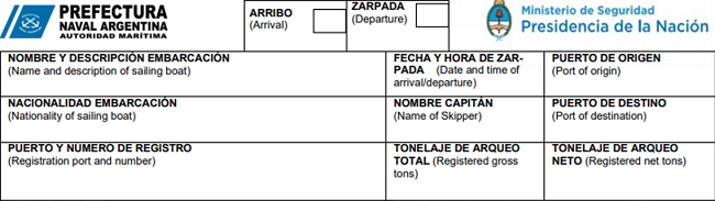 Formulario de Despacho