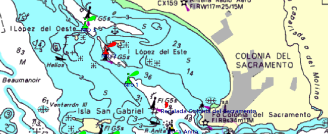 Nuevo balizamiento Canal de Lopez
