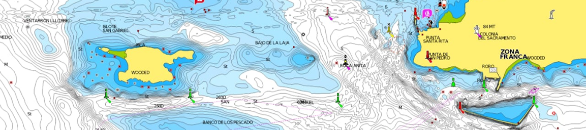 Batimetría de SonarChart de Navionics Boating