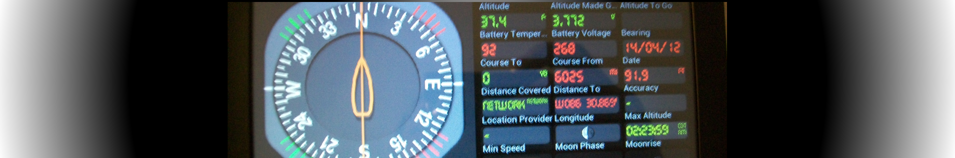 Consola de Navegación construida con GPS Essentials
