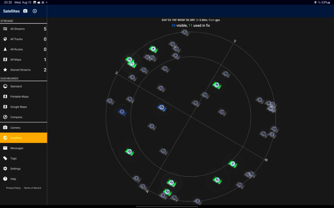 Satélites en GPS Essentials