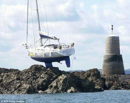 Varado en lugar difícil