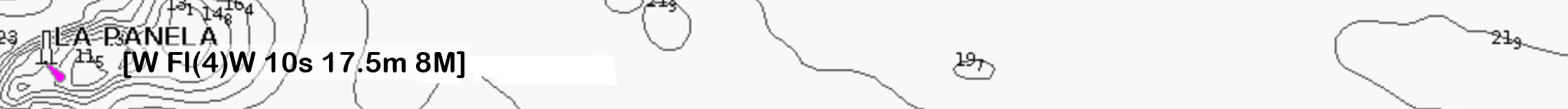 Nomenclatura estándar IHO - Faro 'La Panela'