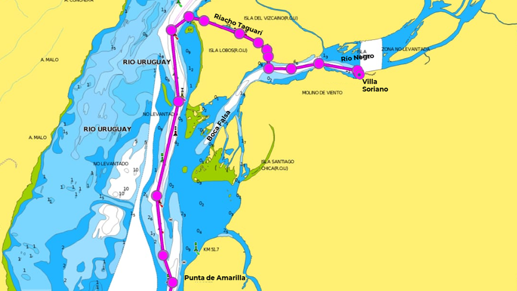 Acceso por Riacho Yaguarí al Río Negro