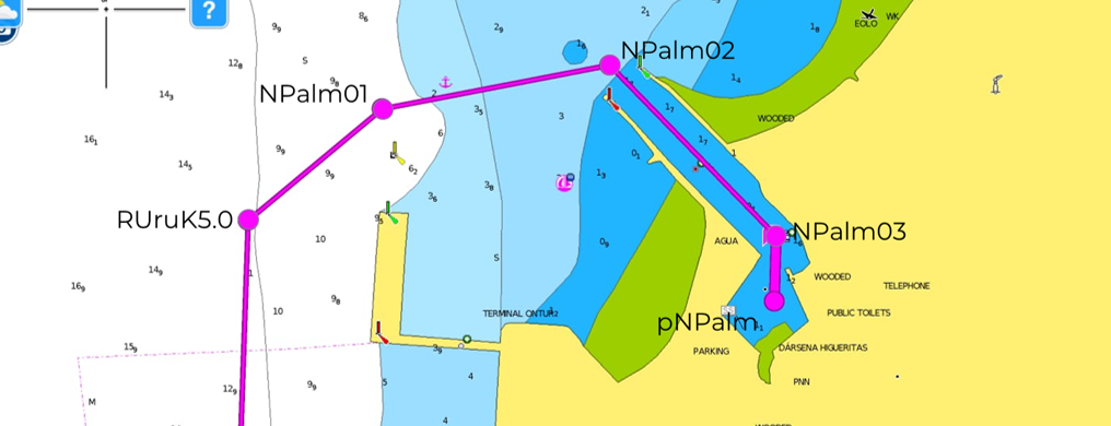 Aproximación a Dársena Higueritas, en Nueva Palmira