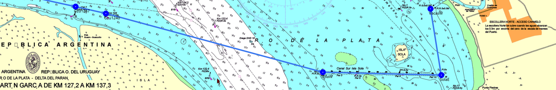 Canal al Sur de la Isla Sola